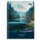 Записная книжка А6 120л., на гребне BG "Прекрасный вид", глянцевая ламинация, твердая обложка фото книги маленькое 6