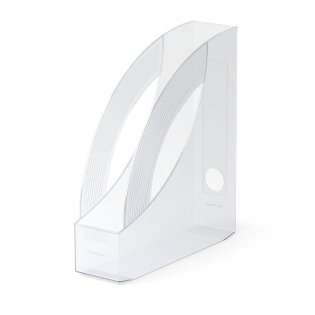 Подставка для бумаг вертикальная "Rainbow", 75 мм, прозрачная фото книги 2