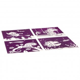 Набор для творчества "Бархатные раскраски. Фиолетовый фон", арт. ВВ2130 фото книги 2