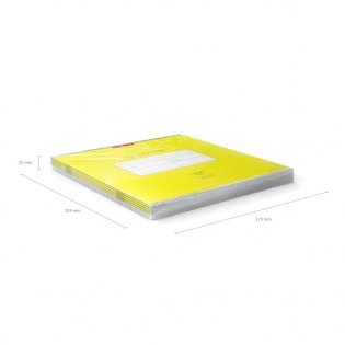 Тетрадь "Классика. Bright", А5, 12 листов, клетка, желтая фото книги 6