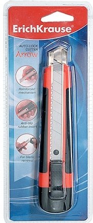 Нож канцелярский металлический "Arrow auto-lock" фото книги