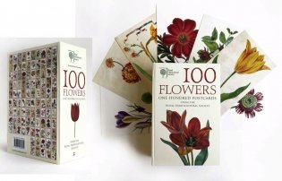 100 Flowers from the Royal Horticultural Society: 100 Postcards in a Box (Postcard Box) фото книги 2