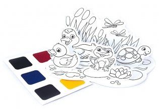 3D-раскраска. На пруду фото книги 3