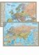 Карта политическая "Европа. Евразия", двусторонняя (настольная) фото книги маленькое 2