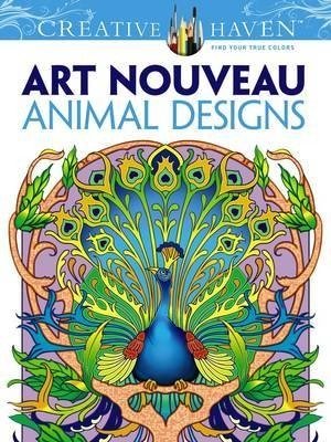 Creative Haven Art Nouveau Animal Designs Coloring Book фото книги