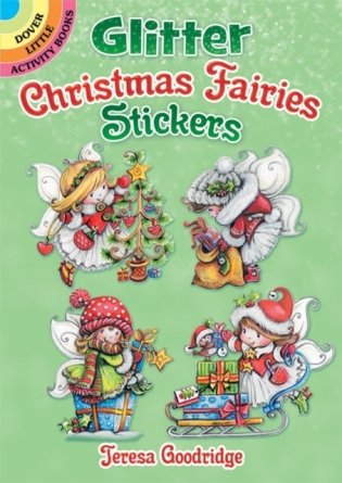 Glitter christmas fairies stickers фото книги
