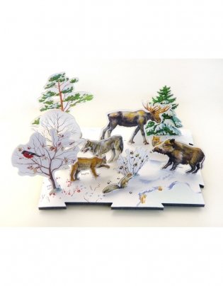Объёмное лото "Времена года: Зима в лесу" фото книги 3