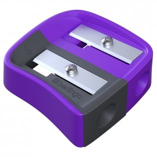 Точилка пластиковая Berlingo "Color Zone Duo", 2 отверстия, для цветных и ч/г карандашей, блистер, ассорти. Арт. BBp_15041 фото книги 6