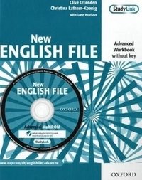 New English File: Six-level General English Course for Adults. Advanced level. Workbook without Key (+ CD-ROM) фото книги
