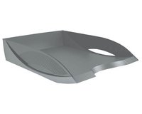 Лоток для бумаг горизонтальный "Rainbow", серый фото книги