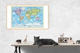 Карта-раскраска "Настенная карта мира. Страны" фото книги 4