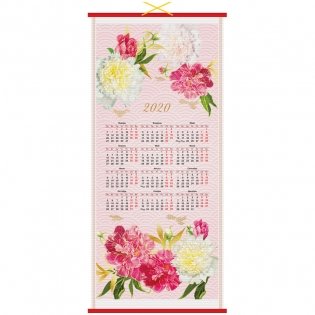 Календарь настенный на 2020 год "Циновка. Цветы", 320x760 мм фото книги