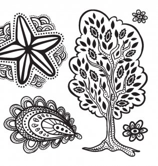 Великолепная природа и ее обитатели. 60 рисунков для раскрашивания и снятия стресса фото книги 5