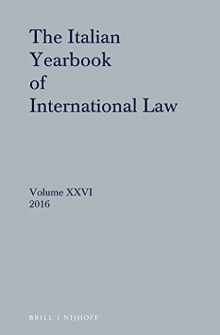 Italian Yearbook of International Law 26 (2016) фото книги