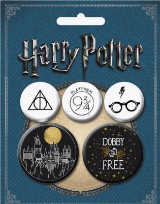 Комплект. Набор по Гарри Поттеру. Экспекто патронум! (Блокнот+стикеры+значки) фото книги 3