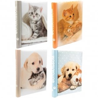 Фотоальбом магнитный "Puppies and kittens", 20 листов, 23x28 см фото книги