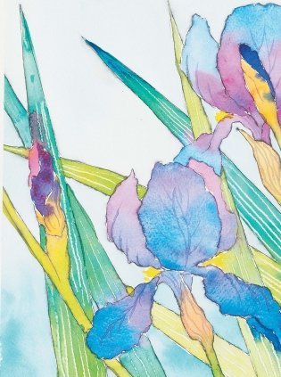 Нарисуй цветы акварелью в стиле модерн фото книги 5