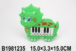 Детское пианино "Динозаврик №2", 15 см фото книги