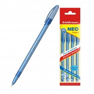 Набор шариковых ручек "Neo Original", 4 штуки, синие фото книги