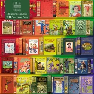 Adult jigsaw puzzle bodleian libraries: rainbow bookshelves фото книги