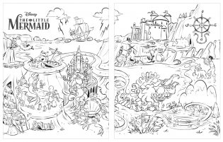 Disney Princess Magical Worlds Colouring Book фото книги 3