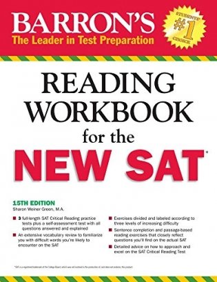 Barron's Reading Workbook for the NEW SAT фото книги