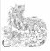 Скетчбук-раскраска. Мир поразительных существ Кэна Мацуды (желтая со слоном) фото книги маленькое 9