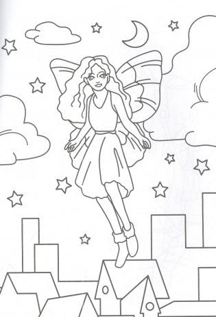 Разукрашка. Волшебные феи фото книги 3