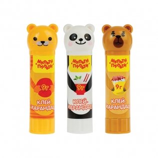 Клей-карандаш Мульти-Пульти "Зверята: Кот, Мишка, Панда", 9 г, колпачок в форме животного, ПВП. Арт. GS_33742 фото книги 4