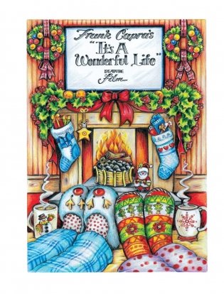 Creative Haven Home for the Holidays Coloring Book фото книги 8
