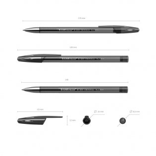 Ручка гелевая "R-301 Original Gel", 0,5 мм, черная фото книги 4