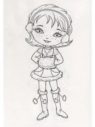 Раскраска. Стильные девчонки фото книги 4