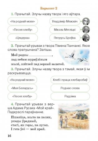 Літаратурнае чытанне. Тэматычны кантроль. 3 клас фото книги 6