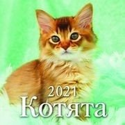 Котята. Календарь настенный перекидной на скрепке на 2021 год фото книги