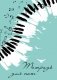 Тетрадь для нот. Клавиши (24 л., А4, вертикальная, скрепка, бирюзовая) фото книги маленькое 2