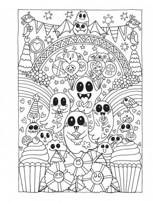 Creative Haven Haunted! Coloring Book фото книги 6