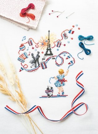 Французская вышивка крестом. Праздники и традиции Франции. 20 удивительных дизайнов Вероник Ажинер фото книги 8