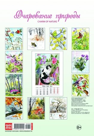 Календарь на 2022 год "Очарование природы" (КР21-22036) фото книги 2