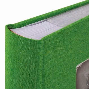 Фотоальбом "Brauberg", на 200 фото 10х15 см, ткань, цвет зеленый фото книги 5