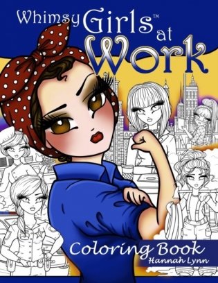 Whimsy Girls at Work Coloring Book фото книги