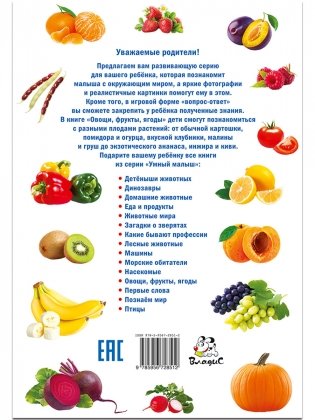 Овощи, фрукты, ягоды. Фотокнига для самых маленьких фото книги 2