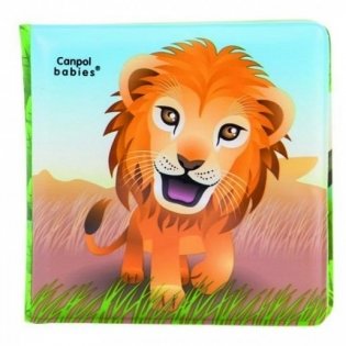 Книжка с пищалкой "Canpol", рисунок: львенок фото книги