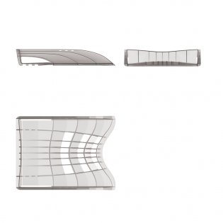 Лоток для бумаг горизонтальный "S-Wing", дымчатый фото книги 3