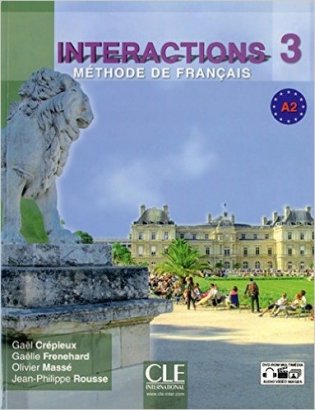 Interactions 3 methode de francais - (A2) (+ DVD) фото книги
