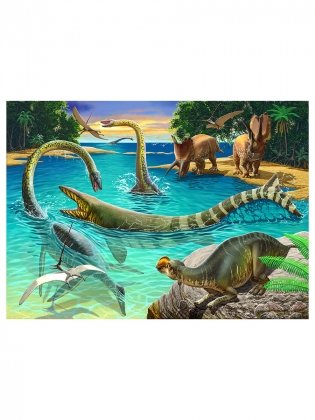 Пазлы "Мир динозавров № 19", 60 элементов фото книги