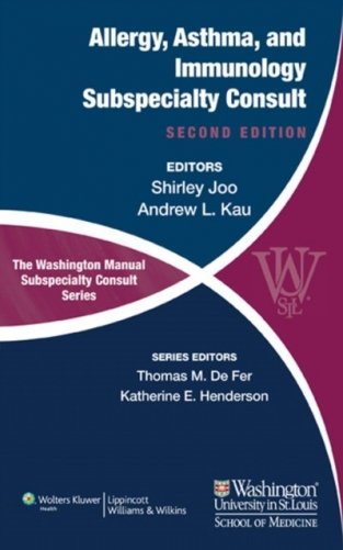 The Washington Manual of Allergy, Asthma, and Immunology Subspecialty Consult, 2/e  The Washington Manual of Allergy, Asthma, and Immunology Subspecialty Consult, 2/e фото книги