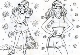 Раскраска. Самая модная фото книги 2