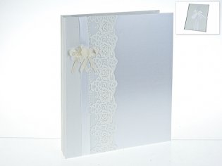 Фотоальбом свадебный "Кружева", 28x33x4,5 см (на 240 фото) фото книги