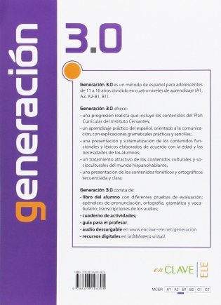 Generacion 3.0. Nivel A2-B1. Libro del alumno + audio descargable фото книги 2