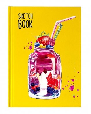 Скетчбук. Коктейль жёлтый фото книги